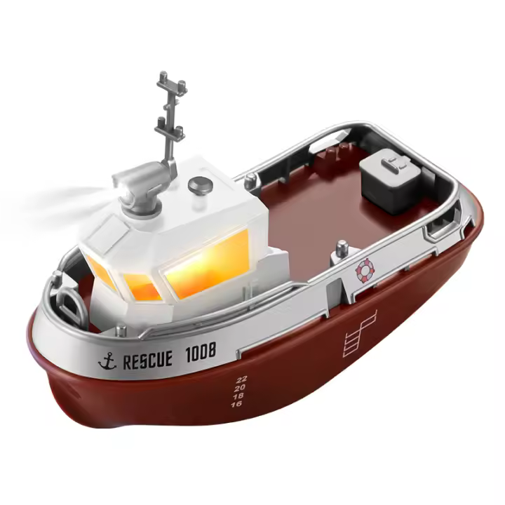 Barco RC ZWN 1/32 Con Luces Motor Potente 2.4G Control Inalámbrico De Longitud Para Niños Y Niñas Regalo Modelo De Tugboat - 1