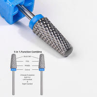 Broca De Uñas De Acero Tungsteno Para Taladro Eléctrico Pulido De Uñas Eliminación De Uñas Polvo Cabeza De Pulido Cutícula En Colores Variados - details 1