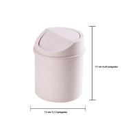 Mini Papelera De Escritorio Pequeña Cubeta De Basura Con Tapa Para Dormitorio Almacenamiento De Espacio Limpia Casa Y Oficina - details 8