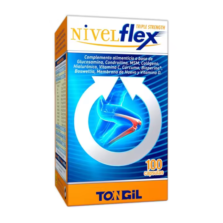 Tongil Nivelflex 100 cápsulas con Glucosamina, Condroitina, MSM, Colágeno, Hialurónico - 1