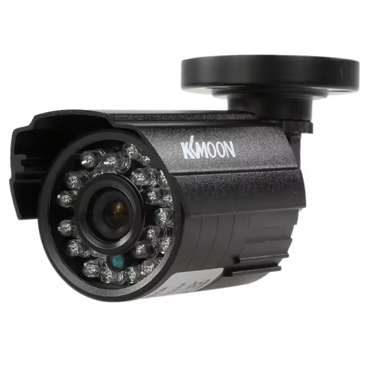 Cámara Analógica Bullet 200TVL Con 24 Lámparas IR Visión Nocturna Sensor CMOS Tamaño 1/3'' IR-CUT Impermeable Para Seguridad Doméstica Sistema PAL - 1