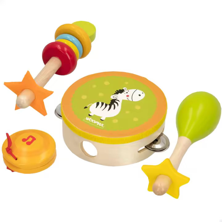 WOOMAX Set instrumentos musicales de madera - 1