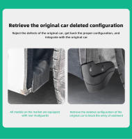 LUCKEASY Guardabarros Traseros Para Tesla Model Y 2020-2024 Kit De Faroles De Barro Accesorios De Modificación De Coche Material TPE - details 6
