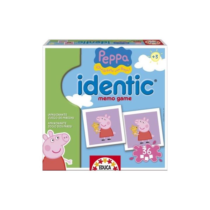 Educa Identic Peppa Pig - Jeu De Mémoire 72 Cartes Pour Enfants Dès 3 Ans
