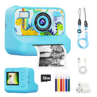 Cámara Digital Para Niños Con Impresora Térmica Regalo Para Niñas Y Niños Con 32G Y 3 Rolls De Papel De Impresora Material ABS Energía Eléctrica Batería De Litio - details 2