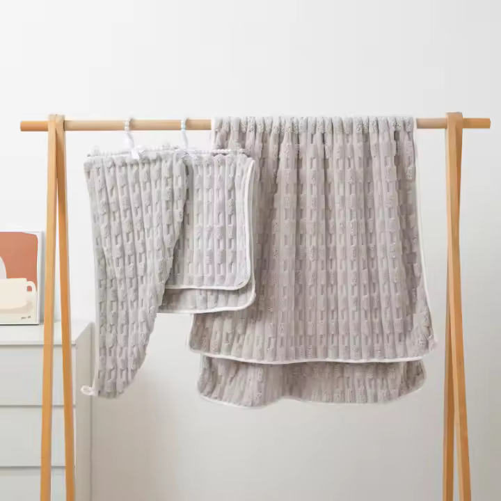 Nuevo producto, toalla de baño de terciopelo de bambú para lavar la cara, toalla de baño, gorro para secar el cabello, juego de toallas suaves y absorbentes para el hogar - 1