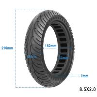 Neumático Sólido De 8.5 Pulgadas Para Xiaomi M365 1S pro Scooter Eléctrico Absorbedor De Choque De Goma Neumático De Relleno De Miel Repuesto De Rueda - details 22