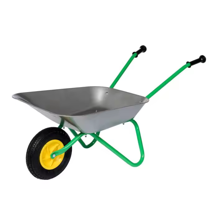 Rolly Toys - Carretilla Metálica Estable y Resistente para Niños - Neumáticos de Plástico - Cargable Hasta 25 Kg - 1