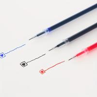 50pcs Recambios De Bolígrafo De Gel 0.5mm Azul Rojo Negro Clásico 13cm Suministros De Escuela Y Oficina Reemplazables Para Escritura - details 1