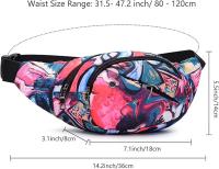 Riñonera Grande de moda para hombre y Mujer, con 4 bolsillos ajustables para correr, hacer senderismo, pasar al Perro y al Aire Libre. - details 0