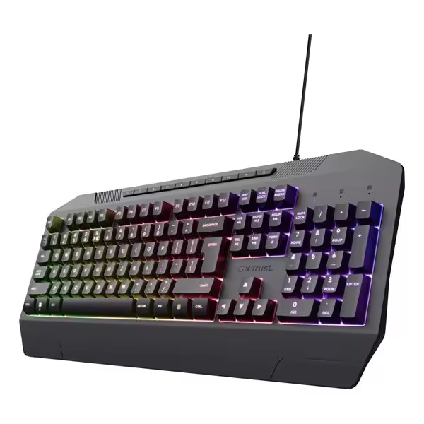 TECLADO TRUST GAMING GXT 836 EVOCX ILUMINACION LED ANTI-GHOSTING 12 TECLAS MULTI USB 24998 - 1