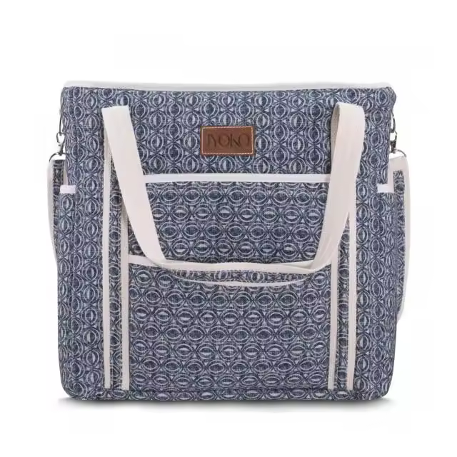 Bolso Carro Bebé étnico Azul Jyoko con Gran Capacidad de Almacenamiento - 1