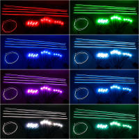 Lámpara De Ambiente RGB 18 En 1 Con Control Principal/Secundario Tira De Luz 75CM/110CM Extensión De Cable Para Puerta Y Pie De Coche - details 6