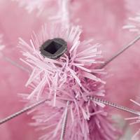 MEJORADA Árbol de Navidad Rosa Artificial Abeto Extra Relleno de Hoja Espumillón 150-300cm Arboles C/Soporte Metálico - details 2
