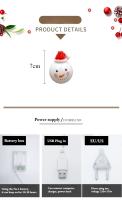 Luces De Navidad LED 1.5M10 Controladas Por Batería Con Diseño De Santa Claus Guirnalda De Hadas Para Decoración De Casa Y Árbol De Navidad - details 3