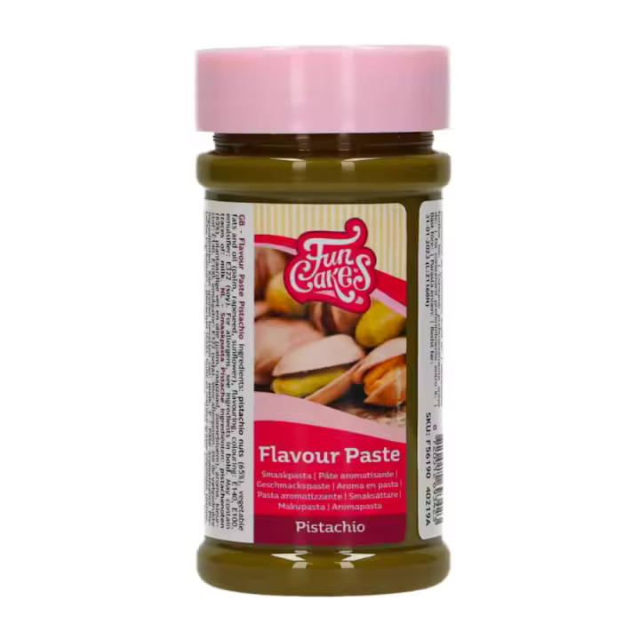AROMA EN PASTA FUNCAKES - PISTACHO 80 G | Delicioso Sabor | Ideal para Cremas Helados | Aromatiza Masas y Cupcakes | Dosis Recomendada: 30 G por 500 G - 1
