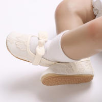 Zapatos De Princesa Para Bebé Niña Con Cordones Y Aros Antideslizantes Suela Suave Para Cama Ropa De Bebé 0-18 Meses - details 20