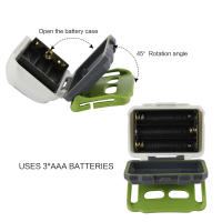 BORUiT Linterna De Corbata LED Mini Potenciada Por Batería AAA Luz Roja Impermeable Para Camping Y Senderismo - details 5