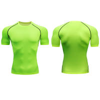 Camiseta De Compresión Para Correr En Hombre Camiseta De Fútbol De Secado Rápido Camiseta Deportiva Tensa Para Gimnasio Y Fitness Manga Corta Transpirable - details 7