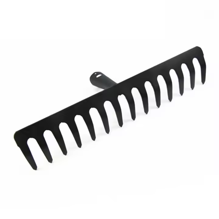 Riega De Acero Inoxidable Para Jardín Con 14 Dientes Rake De Hoja Caducifolia Para Tierra De Pinos Herramientas Agrícolas Y De Jardinería - 1