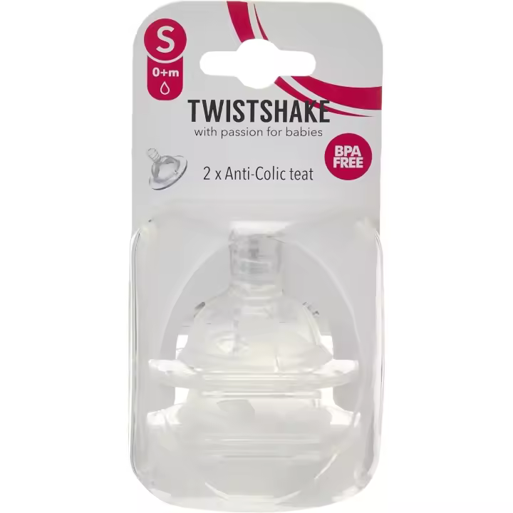 Twistshake Tetina Pico Spout S +0m - Tetina Anticólicos - Flujo de Líquido Uniforme - Forma Redondeada y Suave - 1