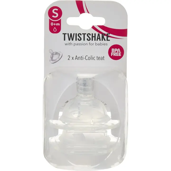 Twistshake Tetina Pico Spout S +0m - Tetina Anticólicos - Flujo de Líquido Uniforme - Forma Redondeada y Suave - 1