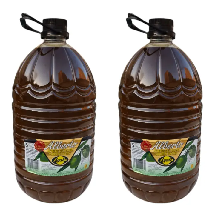 Aceite de Oliva Virgen Extra SUPERIOR SIN FILTRAR 2*5L TOTAL 10L MEJOR CALIDAD ALBERTO Calidad Gourmet, Sabor Suave y Afrutado. AYALA UTRERA,ANDALUCIA PRODUCTO DE PRIMERA CALIDAD,SABOR Y SATISFECHO 100% GARANTIZADO PRUEBALO!!! LEER DESCRIPCION - 1
