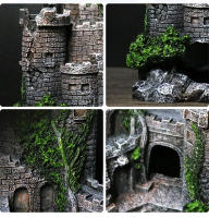 Decoración Creativa De Color Aleatorio En Forma De Castillo Para Acuario Adorno De Jardín De Roca De Resina Para El Hogar - details 7