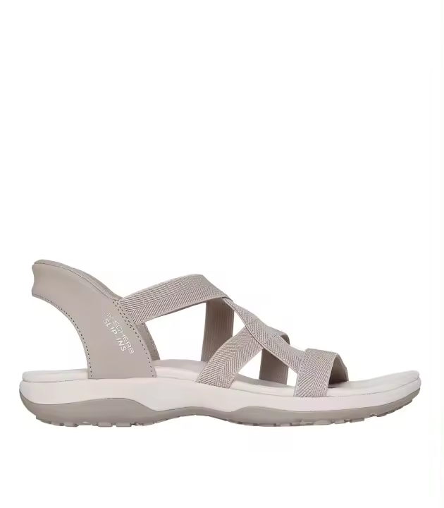 Sandalias mujer Skechers Slip-ins Reggae Slim Stretch Flex 163460 taupe - 1