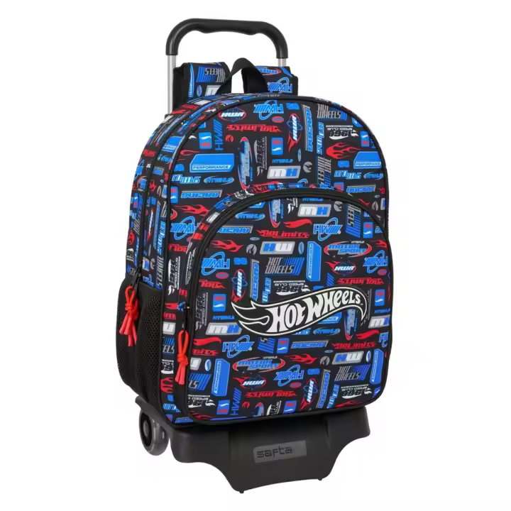 Mochila 180+Carro 905 Hot Wheels 33x42x14 Cm (Safta 612553313) - 1