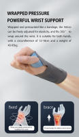 Protector de masaje, protector de muñeca con calefacción inteligente para vaina de tendón, compresa caliente, protector de masaje para esguince de mano desmontable y transpirable - details 4