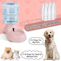 Dispensador automático de agua, alimentador de gran capacidad para mascotas, cuenco de comida para perros pequeños, cuenco para gatos, bebedero de alimentación para mascotas - details 7