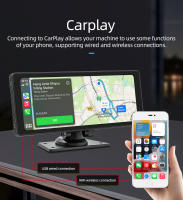 BQCC Reproductor Multimedia Portátil Para Coche 10.26 Pulgadas Pantalla IPS Car DVR Con Carplay Sin Cable Android Auto BT USB TF AUX Stereo Inteligente - details 3