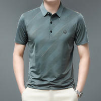 Polera Polo Para Hombre Casual Negocios Corta Resistente Al Arrugas Y Liso Cómoda Transpirable Verano Viscosa Solida Regular - details 5