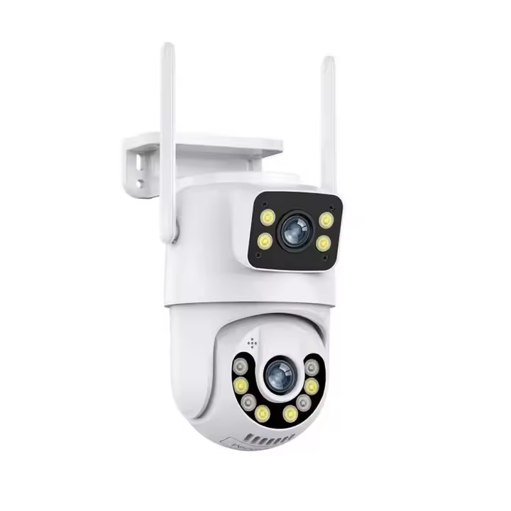 Cámara De Seguridad IP Inalámbrica Exterior 4K 8MP HD Con Lente Doble PTZ WiFi Auto Tracking Cámara De Vigilancia Para Calle iCsee - 1