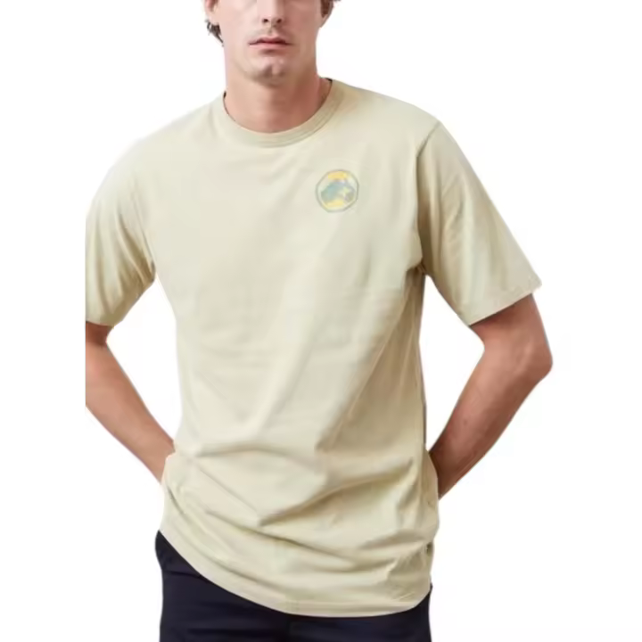 Camiseta Altonadock Print Frontal Amarillo Para Hombre - 1