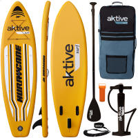 Aktive - Tabla Paddle Surf Hinchable Antideslizante  Ultrarresistente, Ligera y Estable  Incluye hinchador, Remo, Aleta y Kit de reparación, Tabla SUP, Tablas de paddle surf, Tablas SUP - details 2