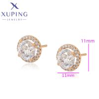 Pendientes De Estilo Clásico Para Mujer Xuping Joyería Nueva Colección Elegante Geometría Color Oro Único Regalo De Navidad - details 1