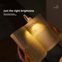 Luz De Libro LED Mini 3 Colores Protección Ocular Ajustable Con Clip 360° Giratorio Lámpara De Estudio Recargable Para Viajes Y Lectura En La Habitación - details 0