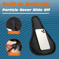 Almohadilla De Sillín De Bicicleta Gel Comodidad Adicional Para Hombres Y Mujeres Cubierta De Sillín Plegable Extra Suave Para Mountain Y Road Bicicletas - details 3