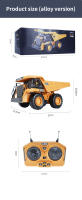 Camión Grúa Remoto 2.4Ghz 1/20 Con Control Remoto 9 Canales Vehículo De Construcción Aluminio Con Luces Regalo Para Niños - details 16