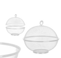 - Frutero de Mesa Rejilla con Tapa Metal Redondo Para Conservar Frutas Frescas 28.5 x 22 cm - details 2