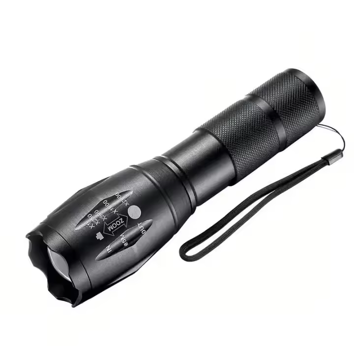 Linterna LED De Alta Potencia Con Luz Fuerte Luz De Camping Controlada Por Batería Aleación De Aluminio Zoom 5 Modos Lanternas De Pesca - 1