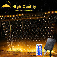 Luces Solares De Red 1pc Jardín Pared Techo 8 Modos Control Remoto Auto Encendido/Apagado Exterior Luces Twinkle Para Patio - details 29
