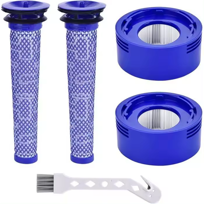 Dyson para V8 Filter (4 Unidades), prefilter V8 y Filter de motor para aspiradora Dyson V8, V7 Animal Plus Extra Absolute Fluffy. - 1