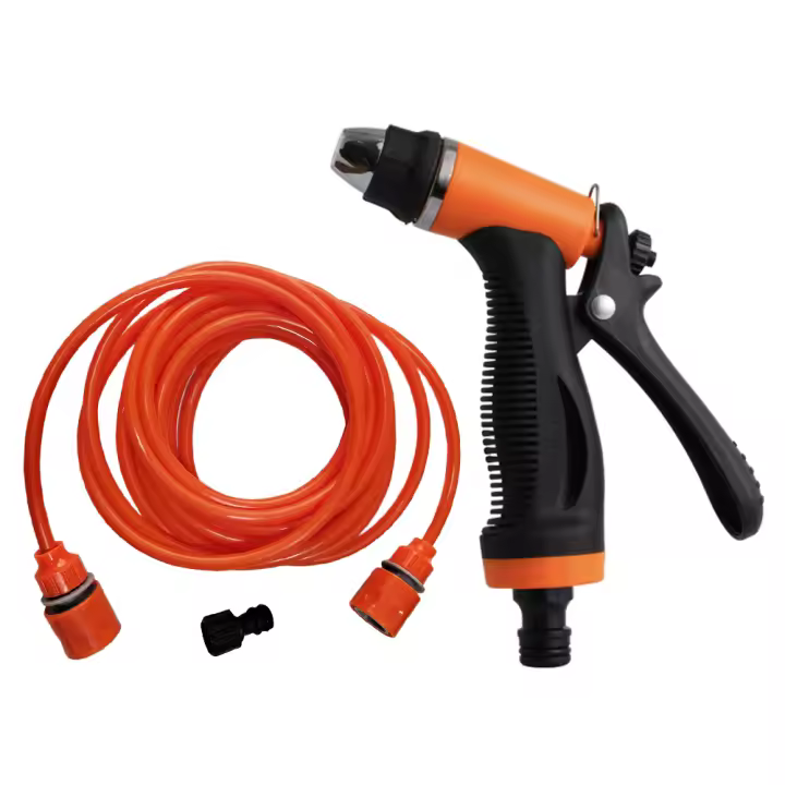 Pistola De Rociador De Agua De Alta Presión De Cobre Para Jardín Con Tubo De 20 Pies Para Lavado De Coche Y Césped - 1