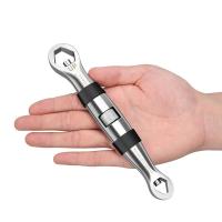 Llave Universal Multifuncional 23 En 1 Set Ratchets Ajustable 7-19mm CR-V Herramienta Manual Flexible Para Reparación De Coches - details 4