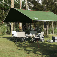 vidaXL Lona de camping impermeable 420x440 cm lona impermeable Color Azul,  Gris,  Verde y mas - details 2