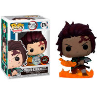 Funko Tanjiro Flaming Chase GITD  blade espada llameante Hinokami Kagura   exclusivo 874   Demon Slayer Kimetsu no Yaiba Guardianes de la Noche Pop Vinyl - details 2