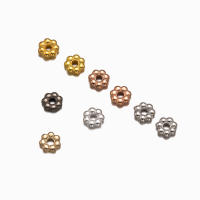 500pcs De 4mm Perlas Espaciadoras De Flor Para Hacer Joyas Pulseras Collares Suministros De Manualidades Accesorios De Metalurgia - details 1